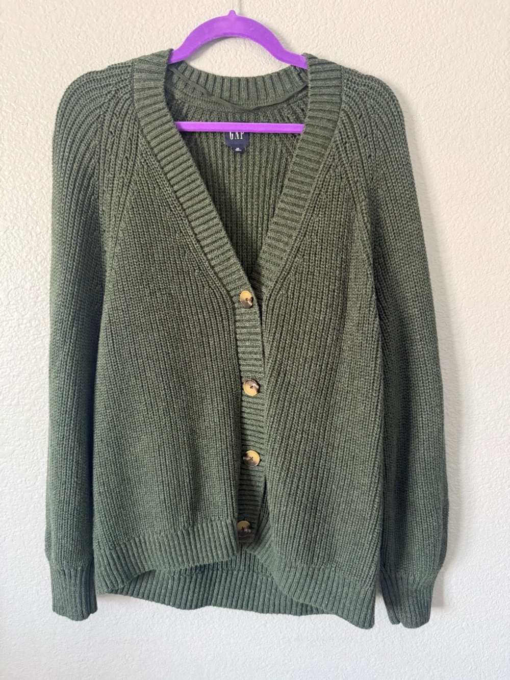 Gap Forest Green Thick Cardigan XL Never Worn